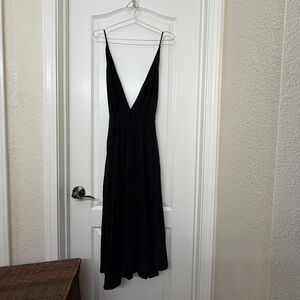 Reformation Black Backless Dress
